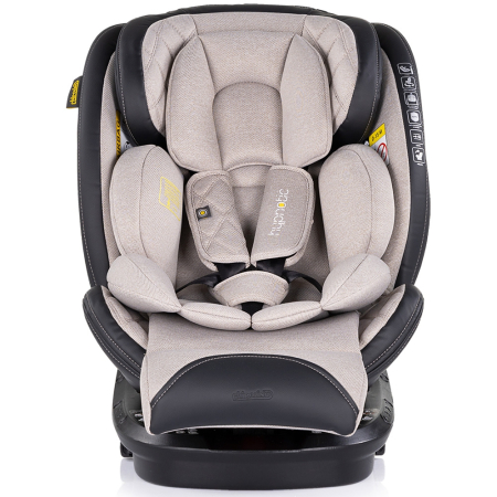 Scaun auto Chipolino Hypnotic I-Size 40-150 cm cu sistem Isofix si sezut rotativ tiramisu [1]