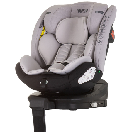 Scaune auto I-Size 40-150 cm - Scaun auto Chipolino Tourino I-Size 40-150 cm ash grey cu sistem Isofix