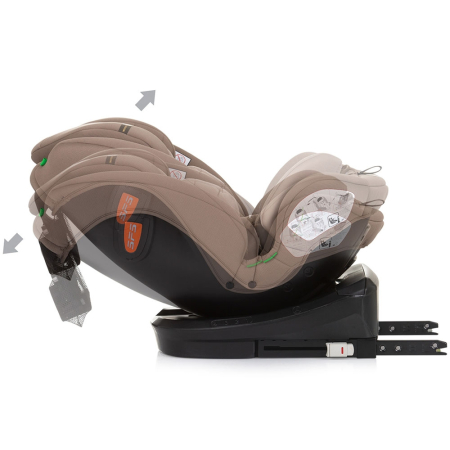Scaun auto Chipolino Volare I-Size 40-150 cm macadamia cu sistem Isofix [8]