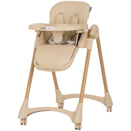 Scaune de masa bebe - Scaun de masa Chipolino Candy Shop macadamia