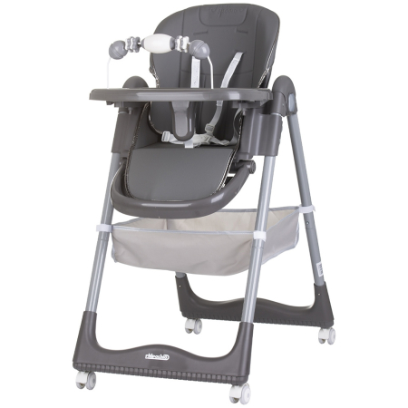 Scaune de masa bebe - Scaun de masa Chipolino First Spoon ash grey