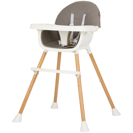 Scaune de masa bebe - Scaun de masa Chipolino Rio 2 in 1 graphite