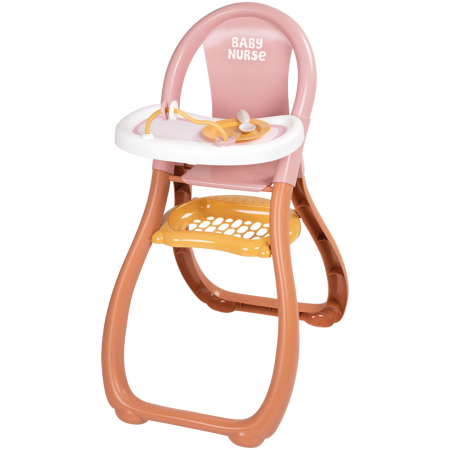 Papusi si Accesorii - Scaun de masa pentru papusa Smoby Baby Nurse Highchair
