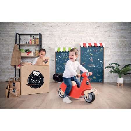 Scuter Smoby Scooter Ride-On Food Express rosu [12]