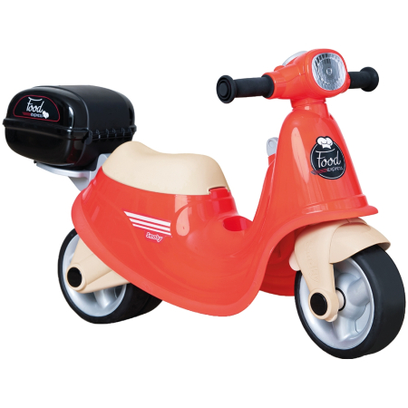 Biciclete copii - Scuter Smoby Scooter Ride-On Food Express rosu