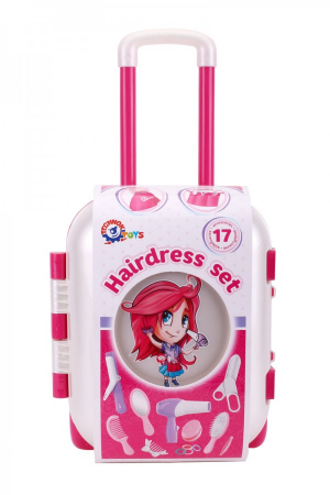 Jucarii de rol - Set de coafura cu accesorii TechnoK, in troliu