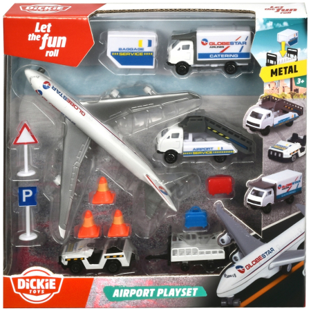 Set de joaca aeroport Dickie Toys Airport Playset cu 13 piese [15]