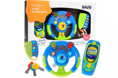 JOCURI SI PUZZLE  - Set de jucarii cu activitati , cheie, volan, telefon