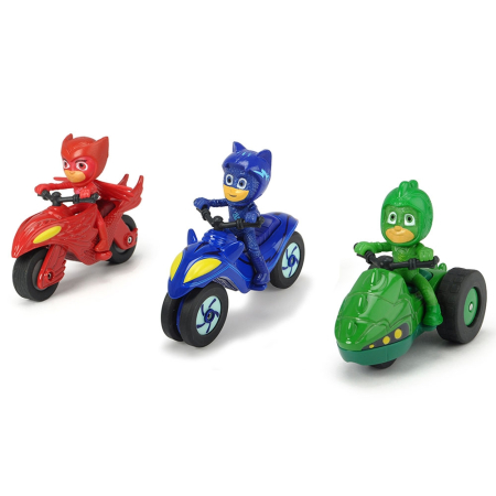 Set Dickie Toys 3 Motociclete Eroi in Pijama cu 3 figurine [0]