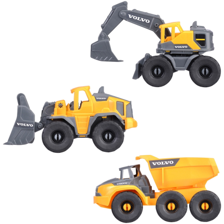 Set Dickie Toys Construction Set cu 3 vehicule 16 cm [2]