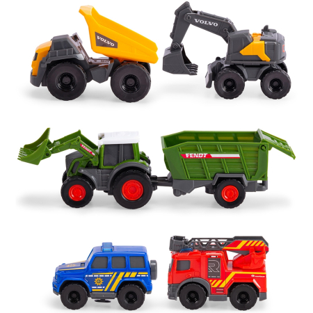 Set Dickie Toys Micro City Team 9 cm cu 5 vehicule [2]