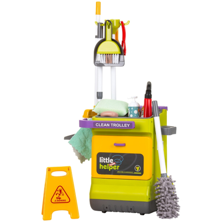 Jucarii de rol - Set jucarie Chipolino Cleaning Trolley cu 16 accesorii