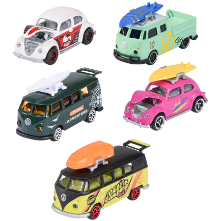 Jocuri si jucarii - Set Majorette Volkswagen cu 5 masinute