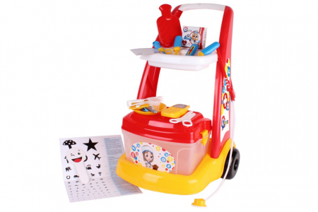 Jucarii de rol - Set medical cu accesorii cu carucior, TechnoK