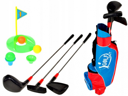  Jucarii sport in aer liber - Set minigolf mare in geanta, pentru copii, MalPlay