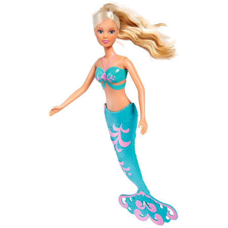Set Simba Steffi Love Mermaid Friends papusa 29 cm, papusa 12 cm, delfin si accesorii [1]