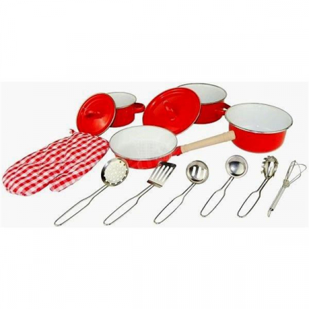 Jucarii de rol - Set Woodyland accesorii bucatarie 13 piese