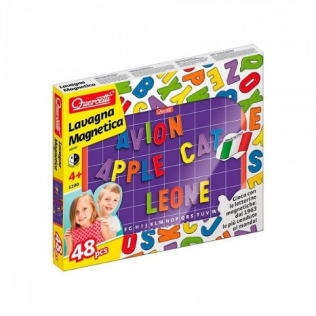 JOCURI SI PUZZLE  - Tabla magnetica Quercetti ABC, 48 piese
