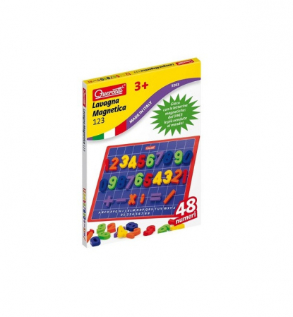 JOCURI SI PUZZLE  - Tablita magnetica 123 cu cifre, Quercetti