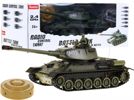  Vehicule militare - Tanc T-34, de atac cu telecomanda 1:28