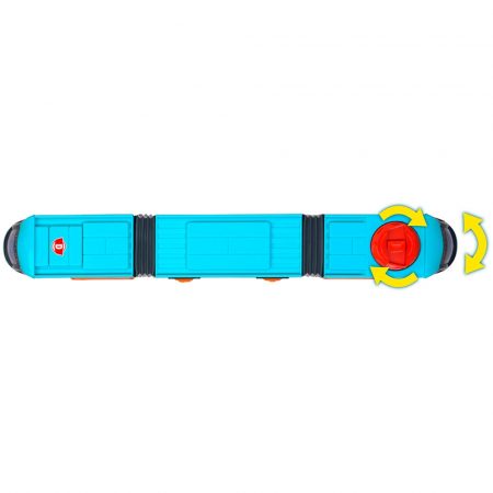 Tramvai Dickie Toys Siemens City Tram 41,5 cm albastru [3]