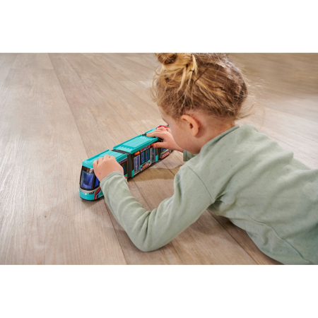 Tramvai Dickie Toys Siemens City Tram 41,5 cm albastru [4]