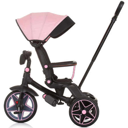 Tricicleta cu copertina si sezut reversibil Chipolino Derby flamingo [5]