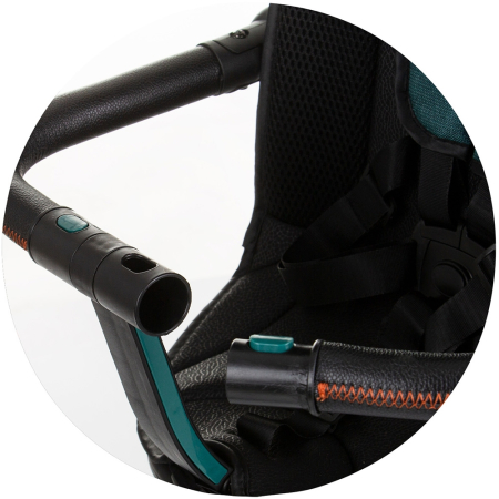 Tricicleta cu copertina si sezut reversibil Chipolino Derby teal [9]