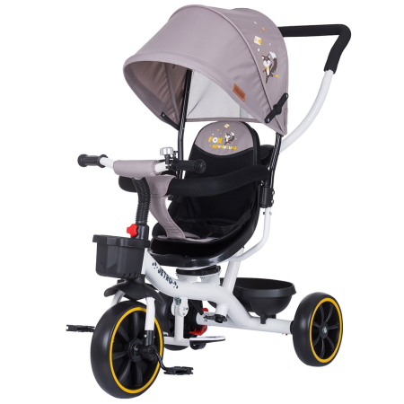 Triciclete - Tricicleta cu copertina si sezut reversibil Chipolino Jetro humus