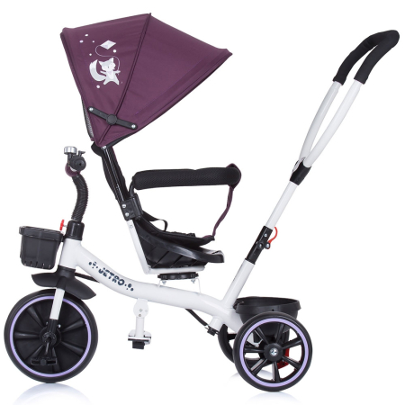 Tricicleta cu copertina si sezut reversibil Chipolino Jetro lilac [2]