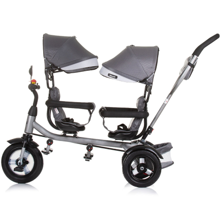 Tricicleta gemeni Chipolino 2Play silver grey [3]
