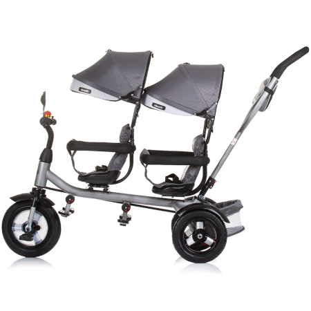 Tricicleta gemeni Chipolino 2Play silver grey [2]