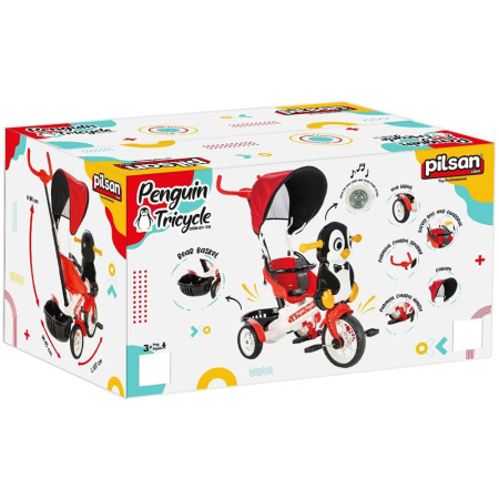 Tricicleta Pilsan Penguin cu maner si copertina [4]