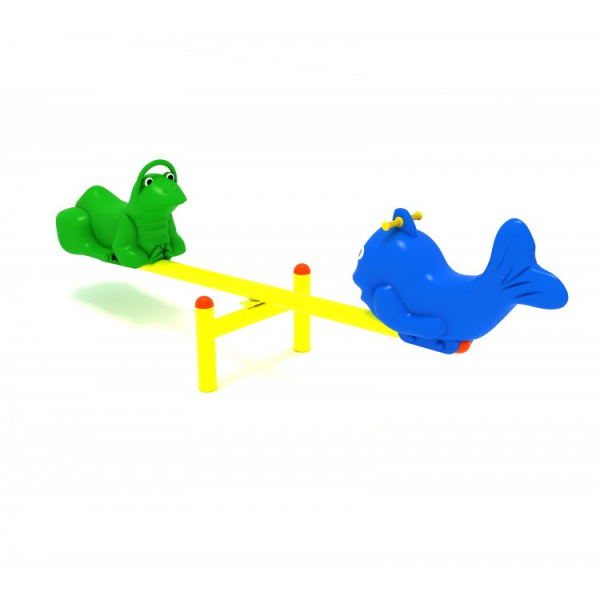 Balansoar de copii cu figurine din plastic si manare - 118OE [4]