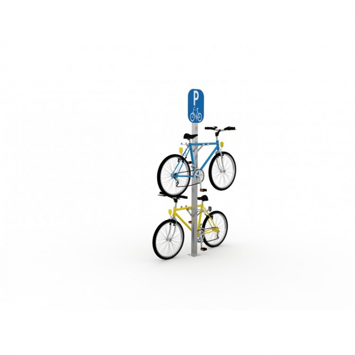 11BP Mobilier urban stradal Parcare biciclete cu 2 locuri stocare pe inaltime [1]