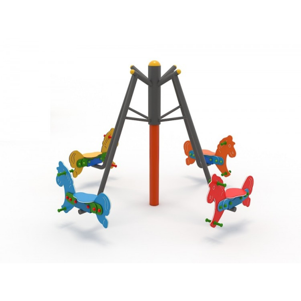 Carusel rotativ cu 4 locuri si figurine tip calusei - 36OE [4]