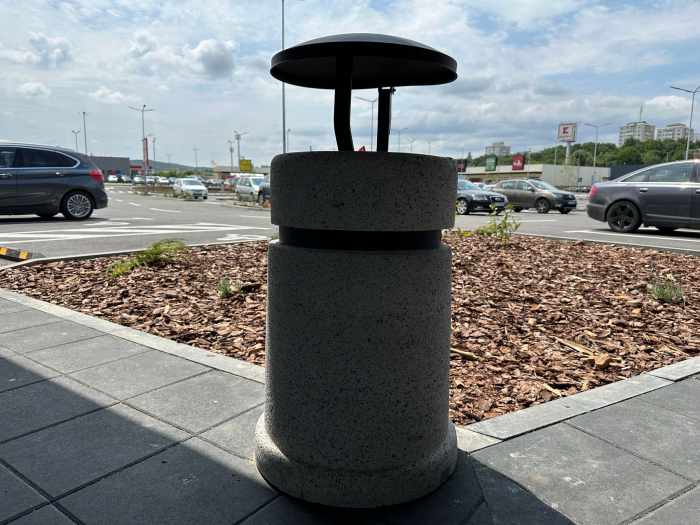 Amenajare mobilier urban rastel biciclete si cosuri de gunoi din beton FUNSHOP PARK Vaslui, VS [6]