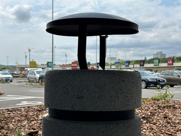 Amenajare mobilier urban rastel biciclete si cosuri de gunoi din beton FUNSHOP PARK Vaslui, VS [5]