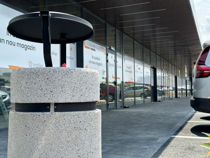 Amenajare mobilier urban rastel biciclete si cosuri de gunoi din beton FUNSHOP PARK Vaslui, VS [14]