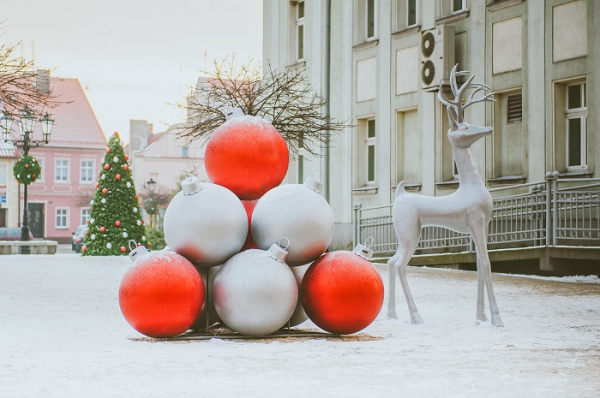 Set globuri de craciun pentru centre comerciale tip piramida din 10 Globuri - X-MAS [4]