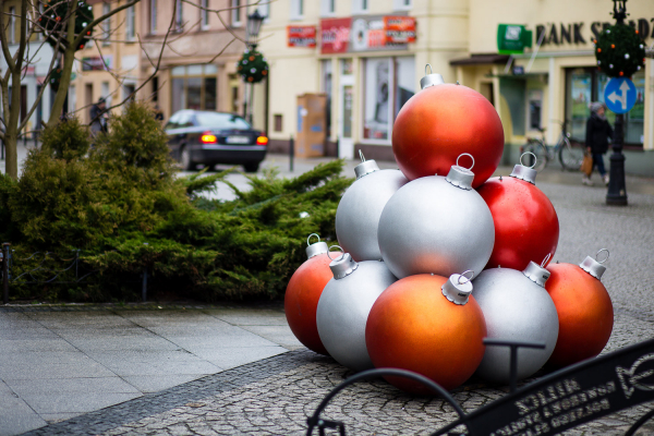 Set globuri de craciun pentru centre comerciale tip piramida din 10 Globuri - X-MAS [8]