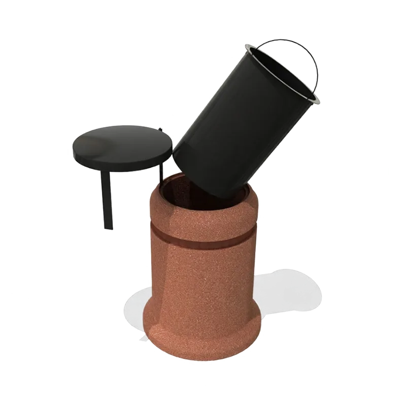 MBE-704 Mobilier urban stradal Cos de gunoi din beton [2]