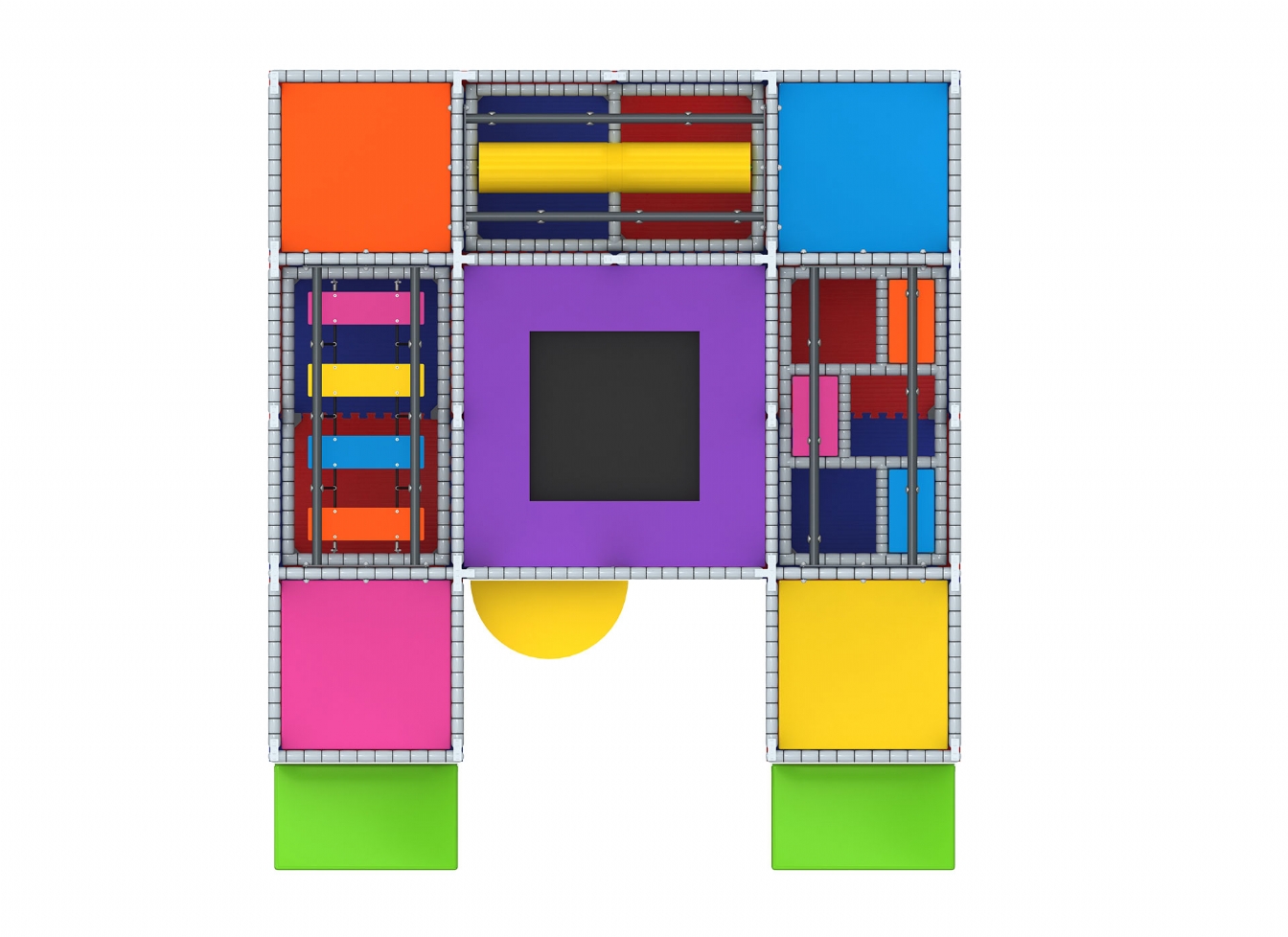 Loc de joca interior cu traseu survivor si trambulina - Mim-3007 [3]
