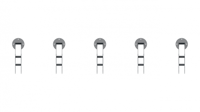 Mobilier urban stradal Parcare biciclete cu 5 locuri tip Cheie [3]