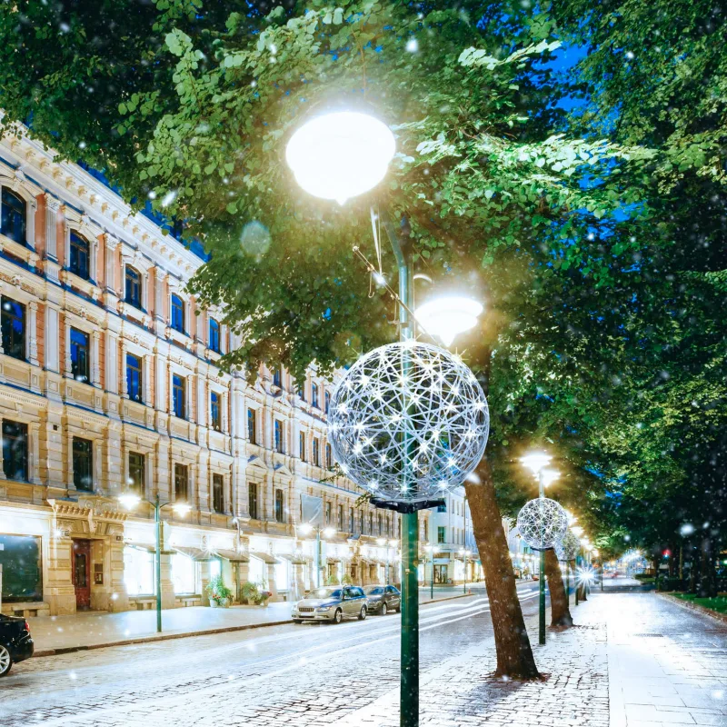 Glob de craciun cu design modern, pentru exterior - GLOBUS 3D [6]