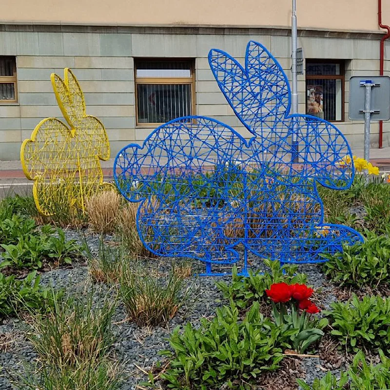 Ornament de paste pentru exterior in forma de iepuras - BUNNY 2D [4]