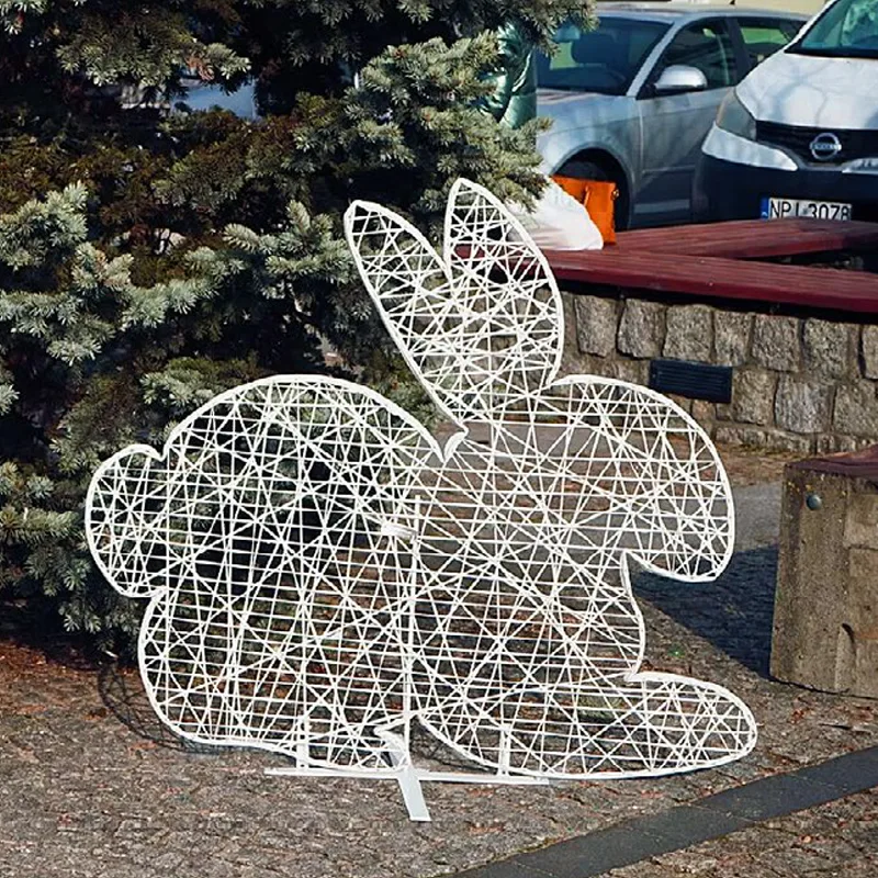 Ornament de paste pentru exterior in forma de iepuras - BUNNY 2D [3]