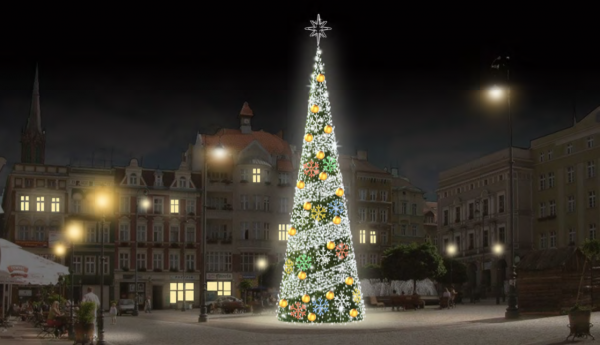 Pom de craciun artificial pentru exterior -  CONE 3D GIGANT [2]