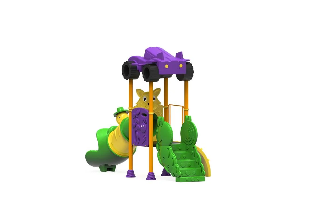 Tobogan tubular pentru copii mici cu scara si cataratoare - PT-07 [2]