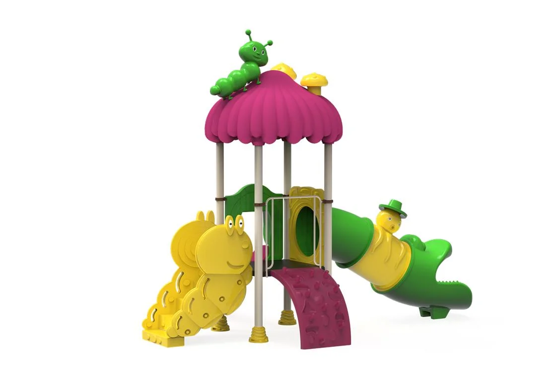 PT-09 ECO Echipament loc de joaca exterior parc din metal cu Scara, Cataratoare  si 2 Tobogane [2]